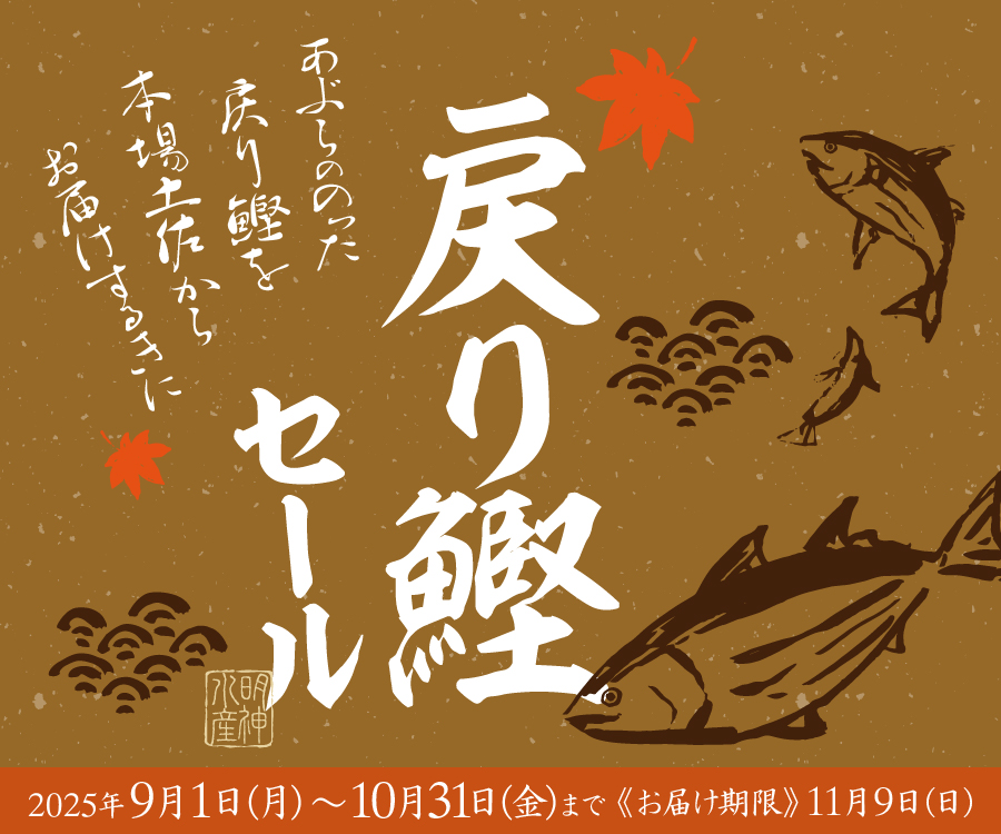 戻り鰹セール